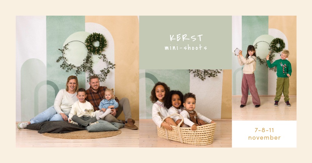 Kerst mini-shoots bij Imagenti – foto's met decor van 2025